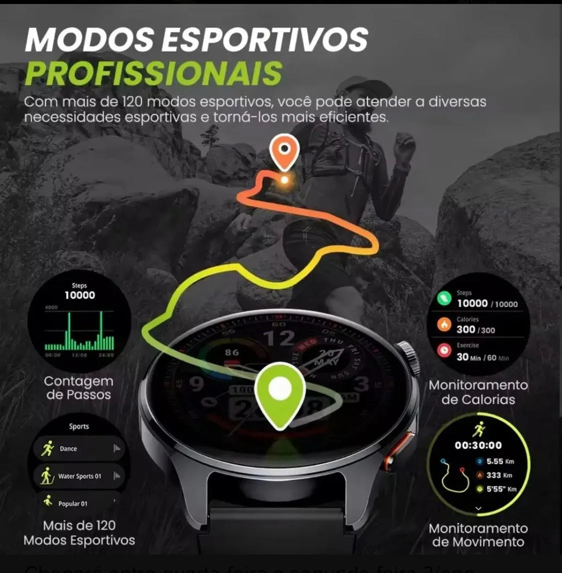 Smartwatch HAYLOU Watch 4S – GPS