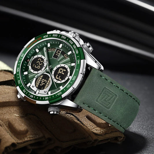 Relógio NAVIFORCE Militar – Cronógrafo Esportivo