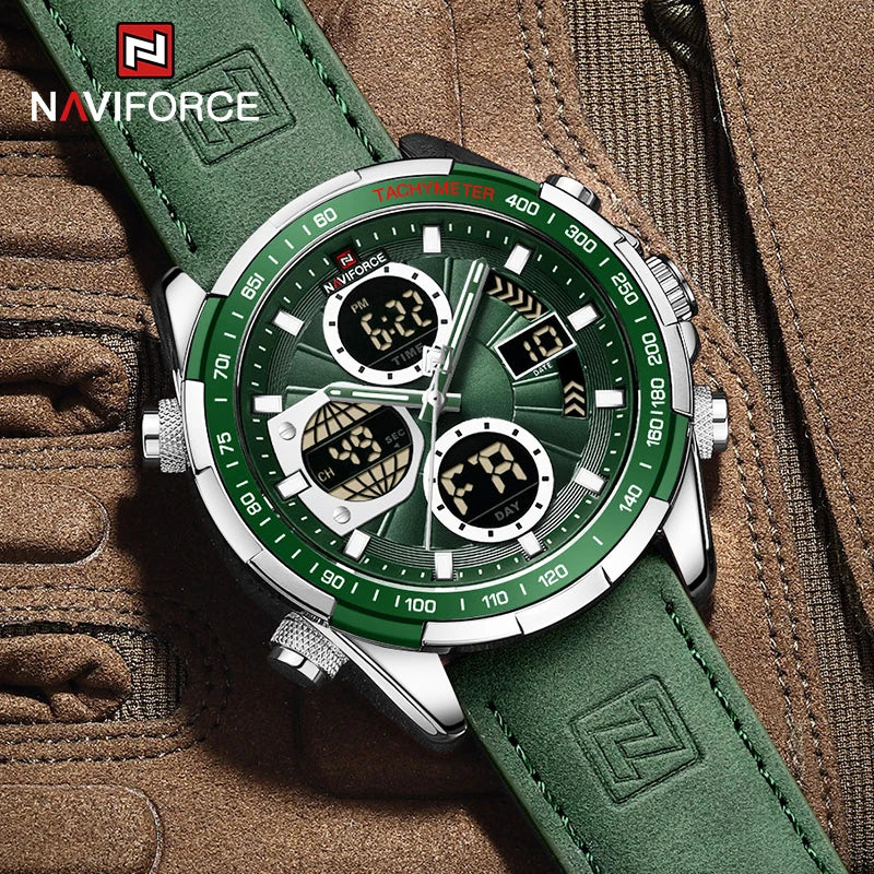 Relógio NAVIFORCE Militar – Cronógrafo Esportivo