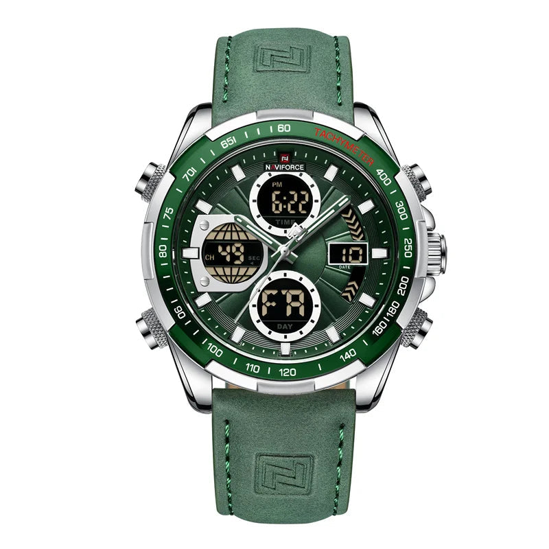Relógio NAVIFORCE Militar – Cronógrafo Esportivo