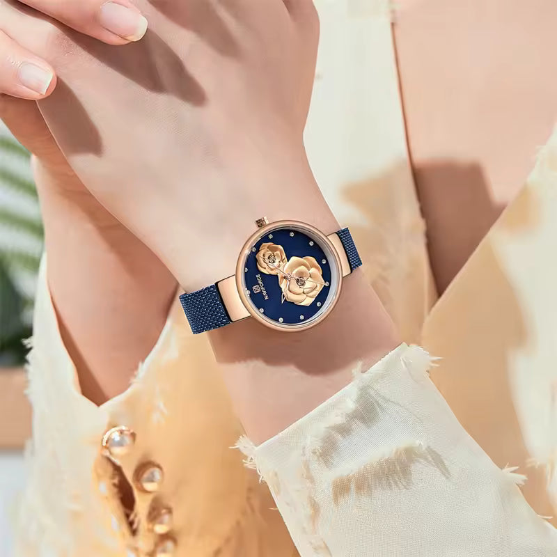 Relógio Feminino NAVIFORCE – Pulseira de Aço