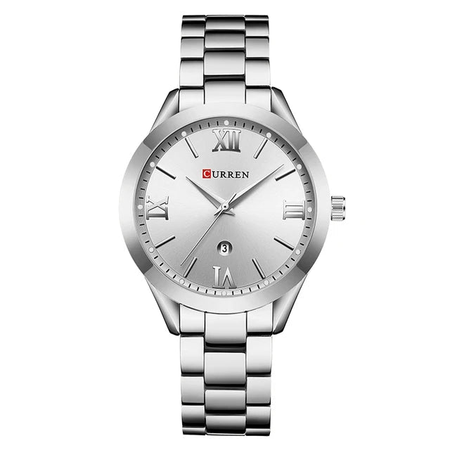 Relógio CURREN – Estilo Retrô e Pulseira de Aço