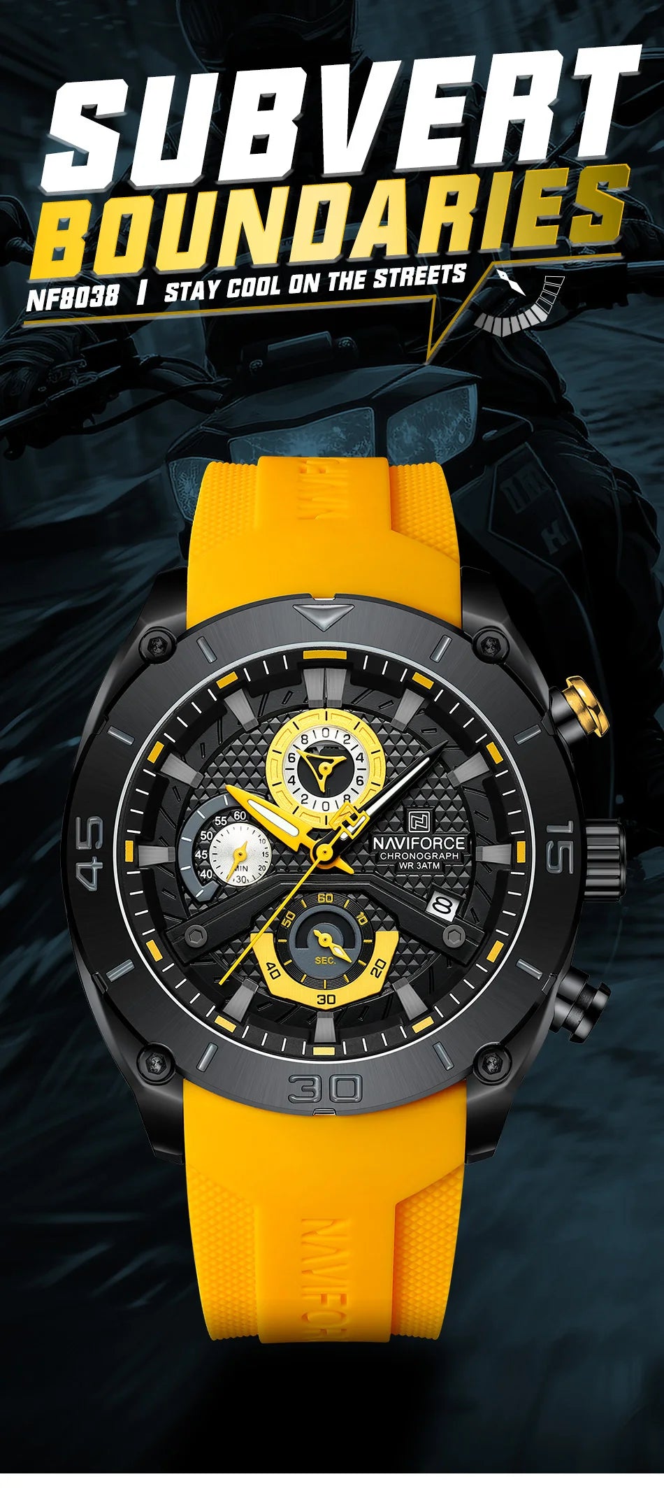 Relógio NAVIFORCE Cronógrafo