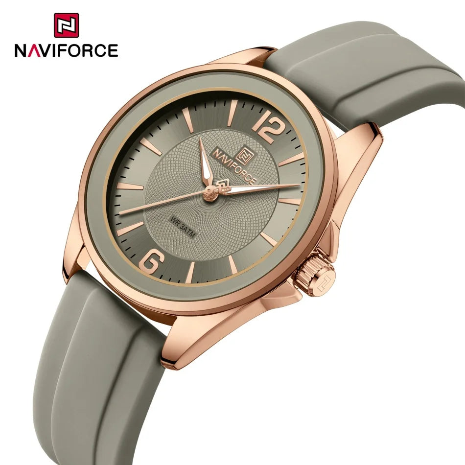 Relógio NAVIFORCE Casual - Pulseira de Silicone