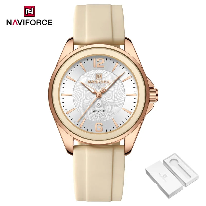Relógio NAVIFORCE Casual - Pulseira de Silicone