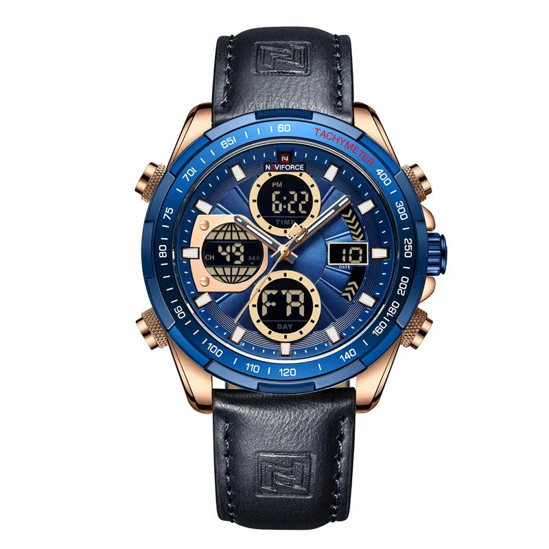Relógio NAVIFORCE Militar – Cronógrafo Esportivo