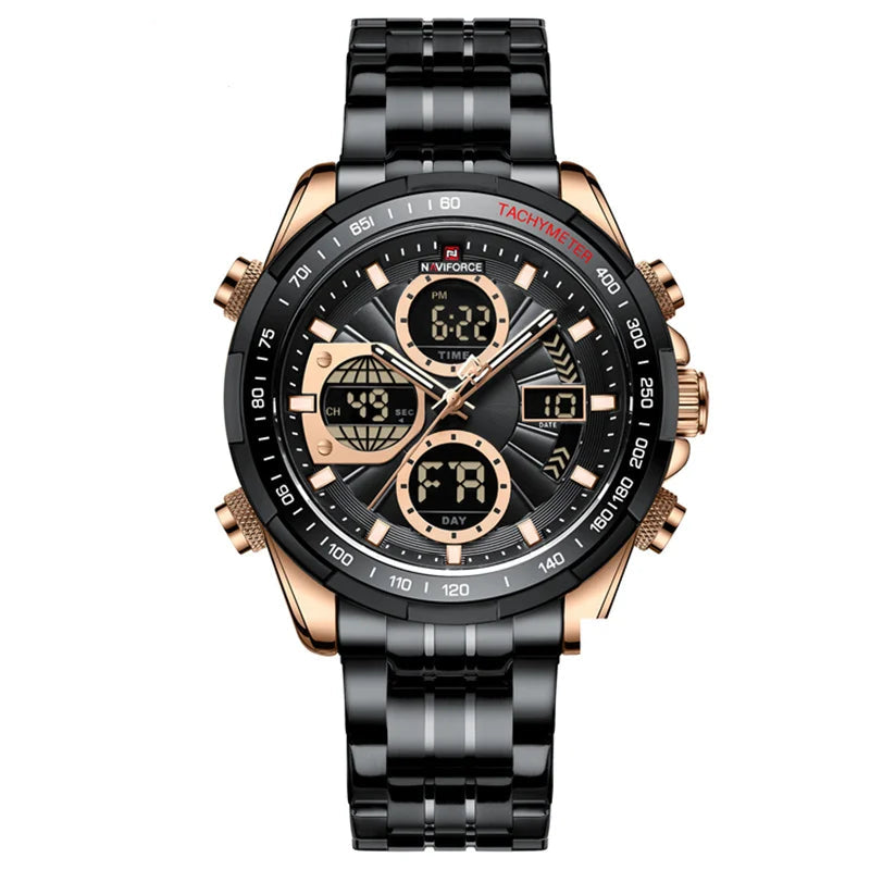 Relógio NAVIFORCE Militar – Cronógrafo Esportivo