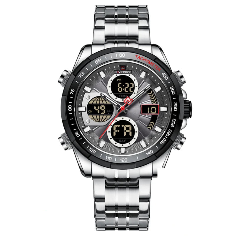 Relógio NAVIFORCE Militar – Cronógrafo Esportivo