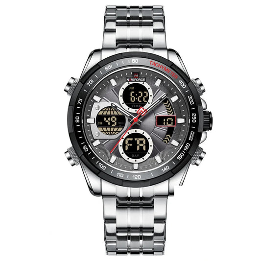 Relógio NAVIFORCE Militar – Cronógrafo Esportivo