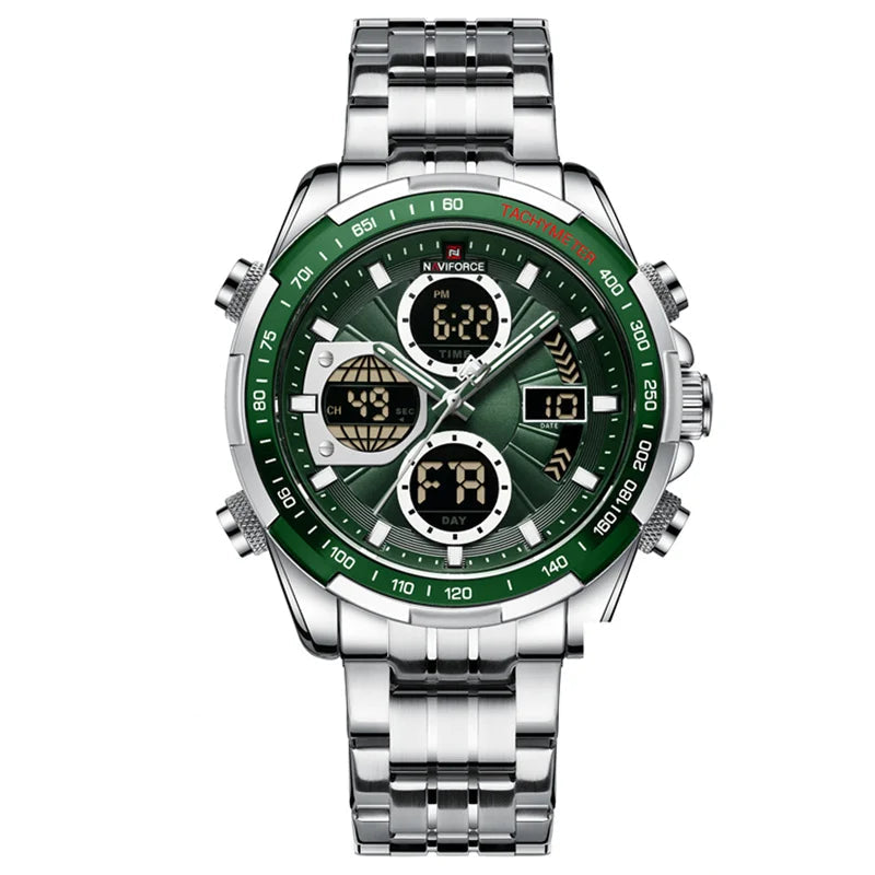 Relógio NAVIFORCE Militar – Cronógrafo Esportivo