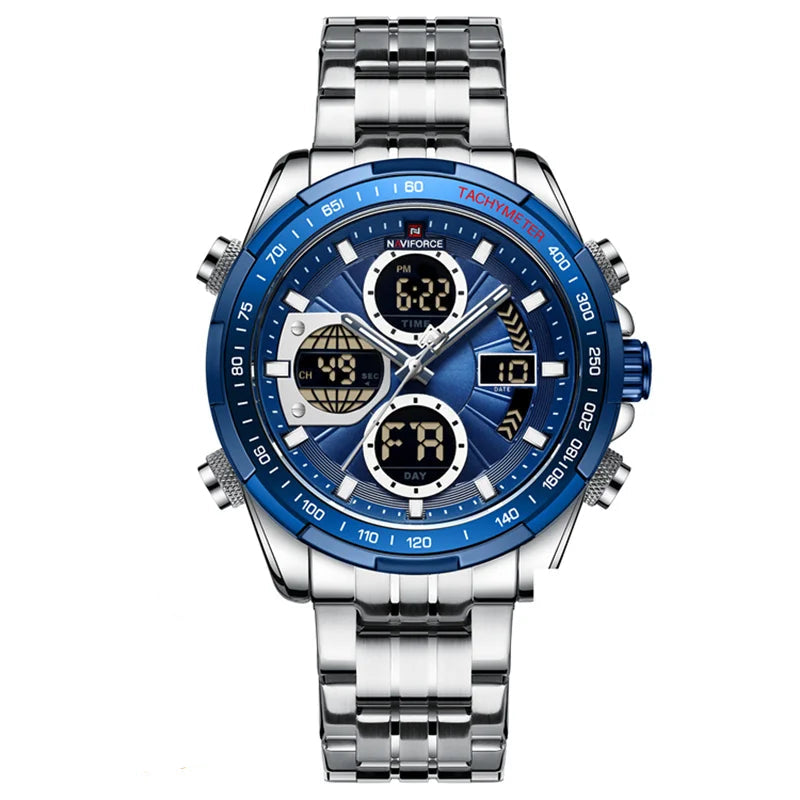 Relógio NAVIFORCE Militar – Cronógrafo Esportivo